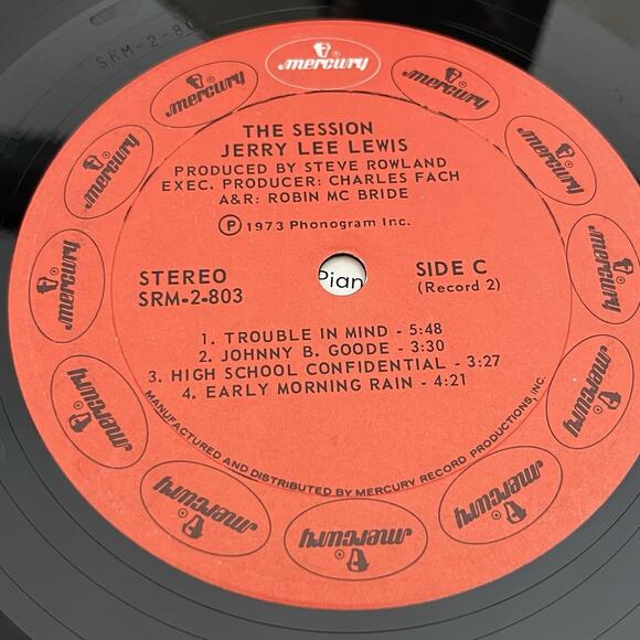 Jerry Lee Lewis The Session 2x Vinyl LP 1973 Die Cut Gatefold Mercury SRM-2-803 - Picture 13 of 16